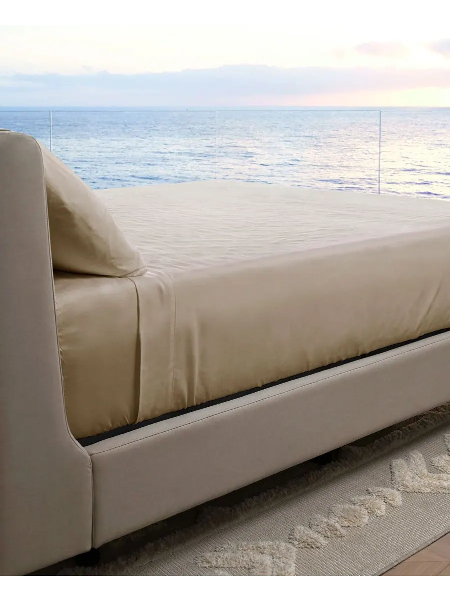Комплект постельного белья Resort Sateen из терморегулирующей вискозы, 4 предмета Cariloha — изображение 8 из 8, серый