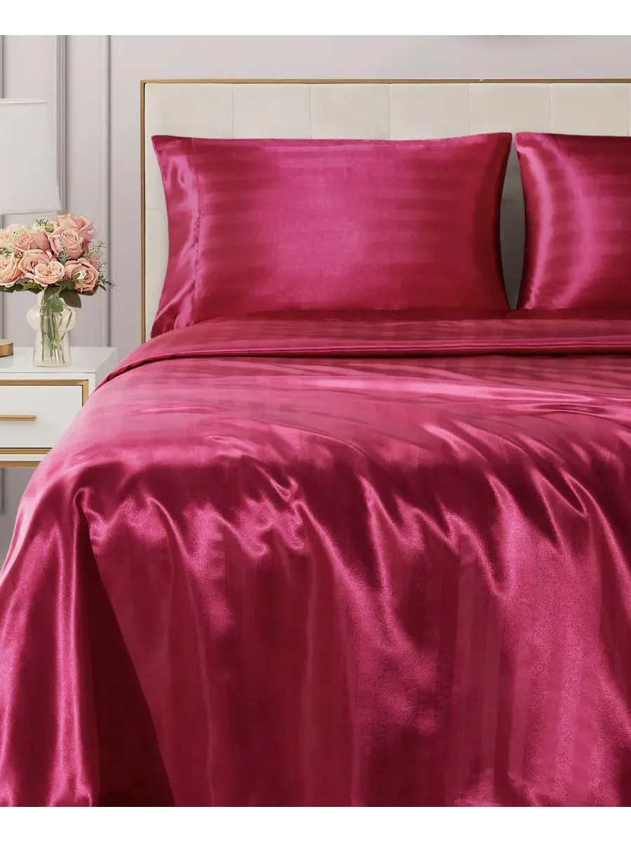 Комплект постельного белья из 3 предметов, сатиновый дамаск, размер Twin Juicy Couture