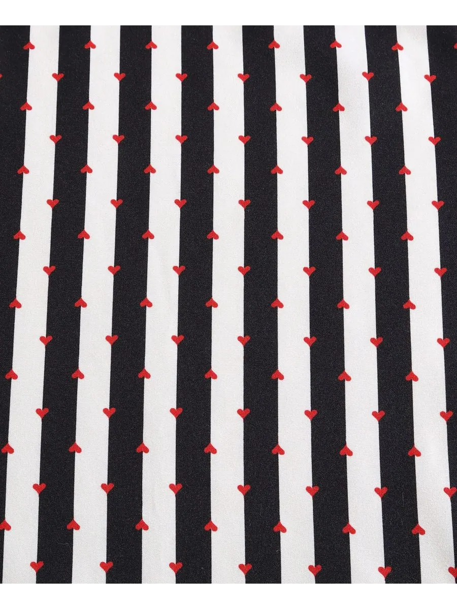 Комплект постельного белья Wonderland Stripe из 3 предметов, размер King Betsey Johnson — изображение 4 из 6, черный