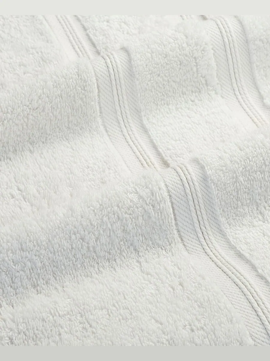 Набор из 4 банных полотенец smart dry zero twist cotton Superior — изображение 3 из 8, белый