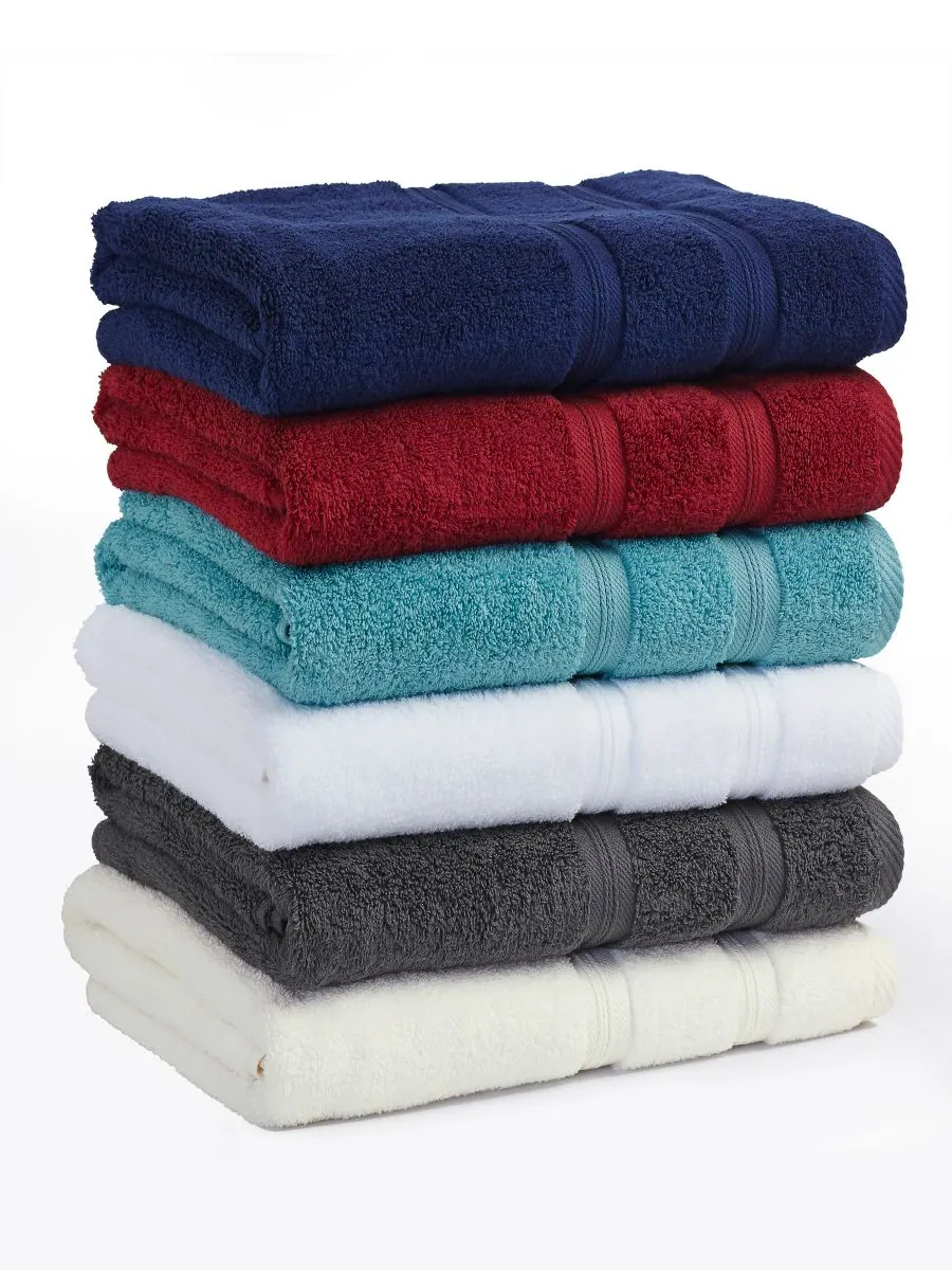 Набор из 4 банных полотенец smart dry zero twist cotton Superior — изображение 4 из 8, белый