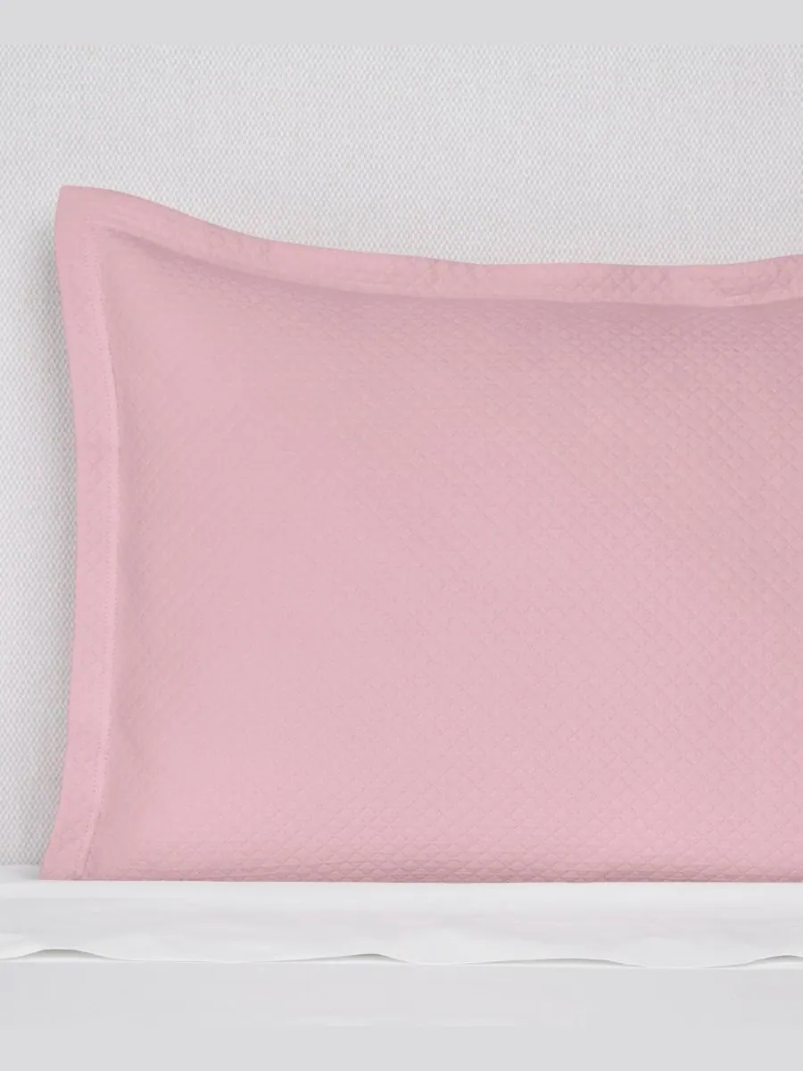 Наволочка Rombo Cotton Super, европейская SFERRA — изображение 2 из 3, розовый