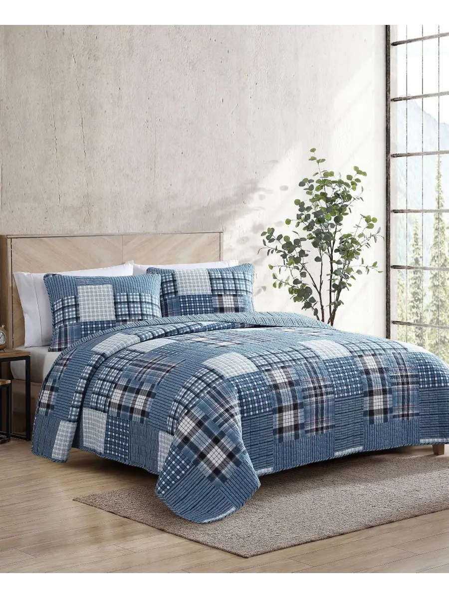 Двусторонний комплект постельного белья Hawthorne из 2 предметов, размер Twin Eddie Bauer — изображение 2 из 10