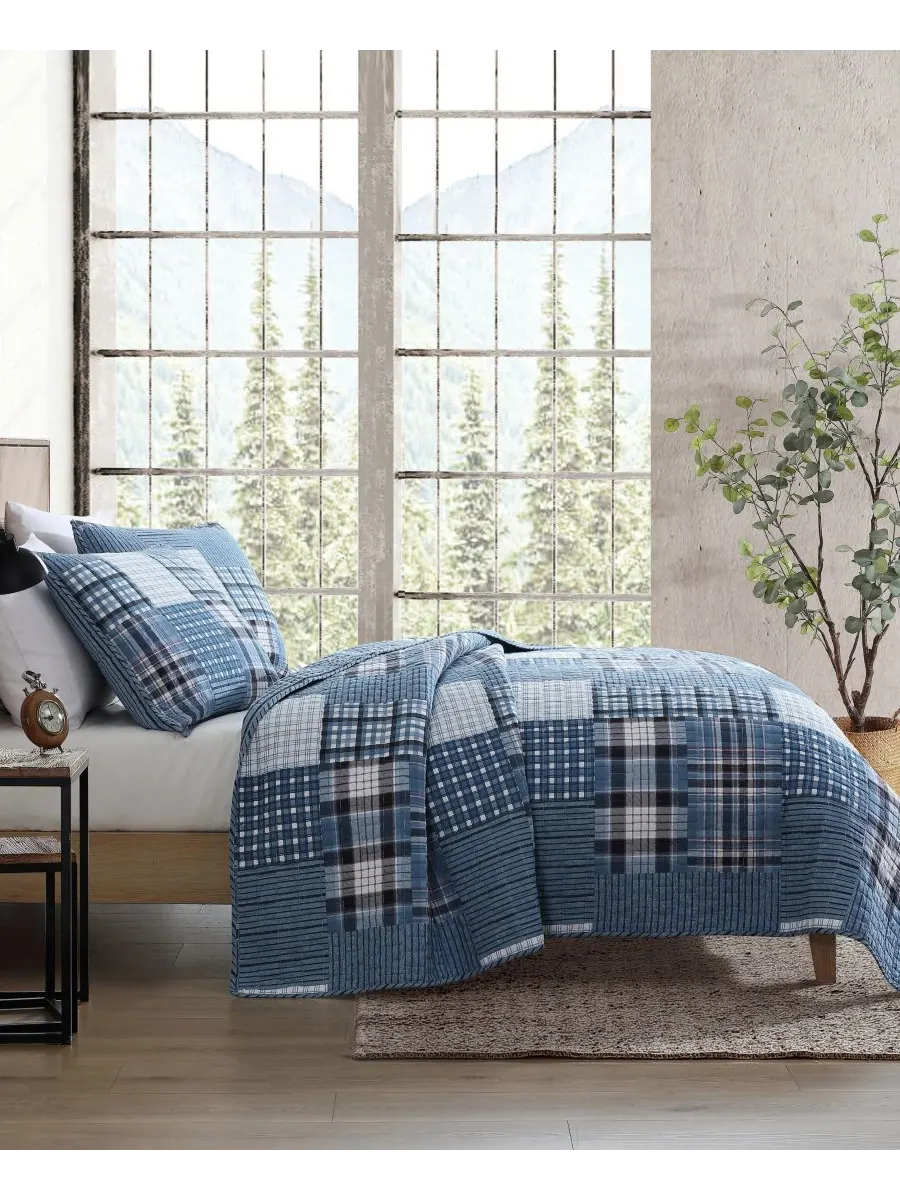Двусторонний комплект постельного белья Hawthorne из 2 предметов, размер Twin Eddie Bauer — изображение 4 из 10