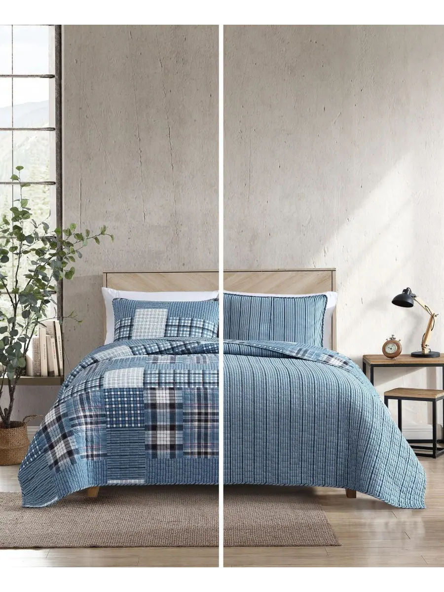 Двусторонний комплект постельного белья Hawthorne из 2 предметов, размер Twin Eddie Bauer — изображение 5 из 10