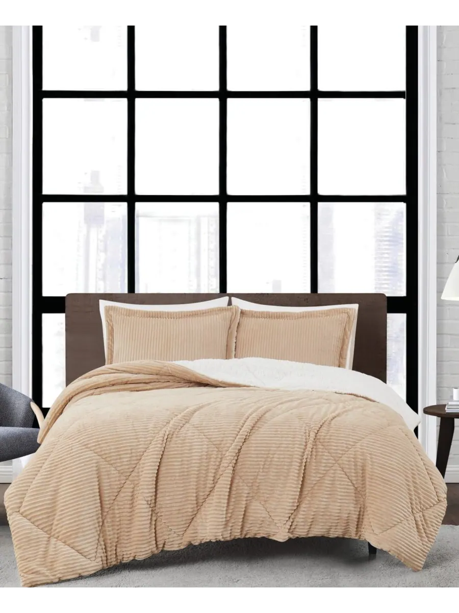 Комплект постельного белья Signature Corduroy из 3 предметов, размер Full/Queen London Fog