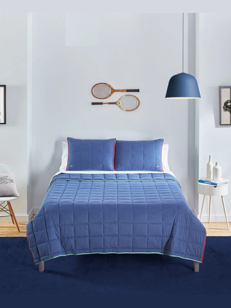 Комплект постельного белья Westover из 3 предметов, размер King Lacoste Home — изображение 1 из 3, синий