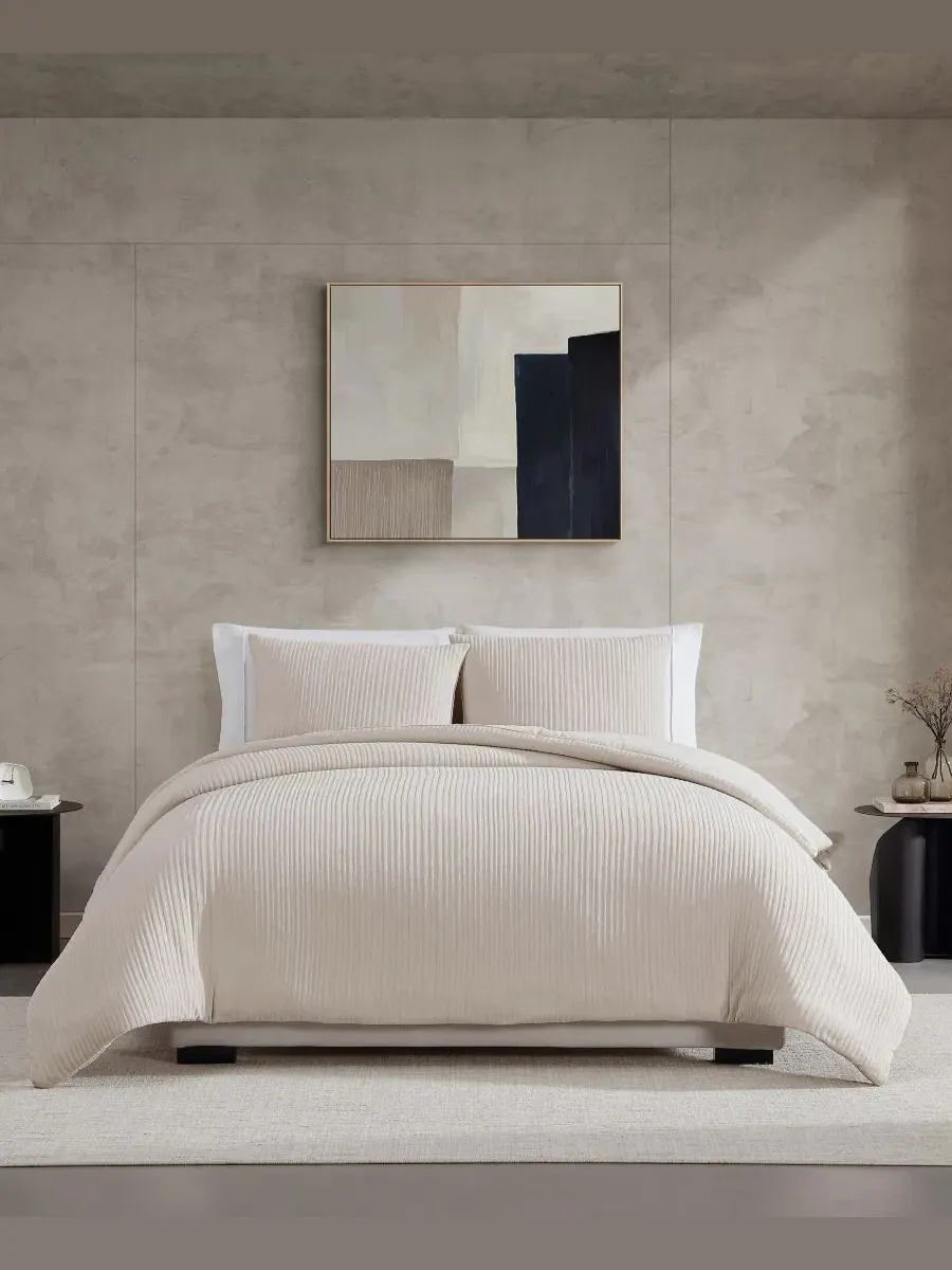 Комплект стеганого одеяла из шенилла Chenille Solid Comforter Set Vera Wang — изображение 1 из 8, коричневый