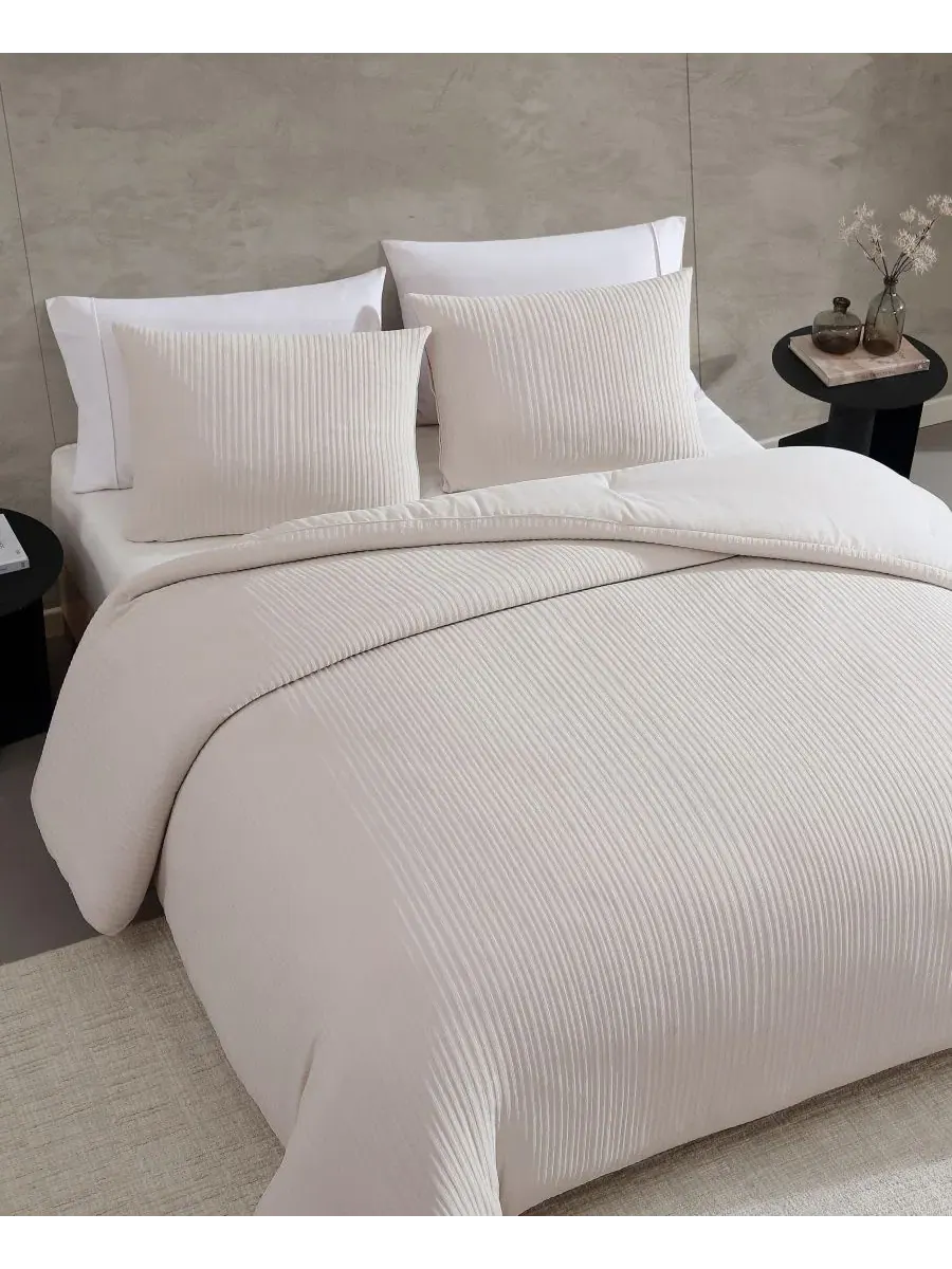 Комплект стеганого одеяла из шенилла Chenille Solid Comforter Set Vera Wang — изображение 5 из 8, коричневый