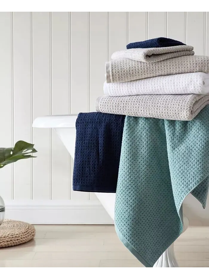 Набор полотенец Tommy Bahama Home Northern Pacific из махрового хлопка 6 шт — изображение 3 из 4, белый