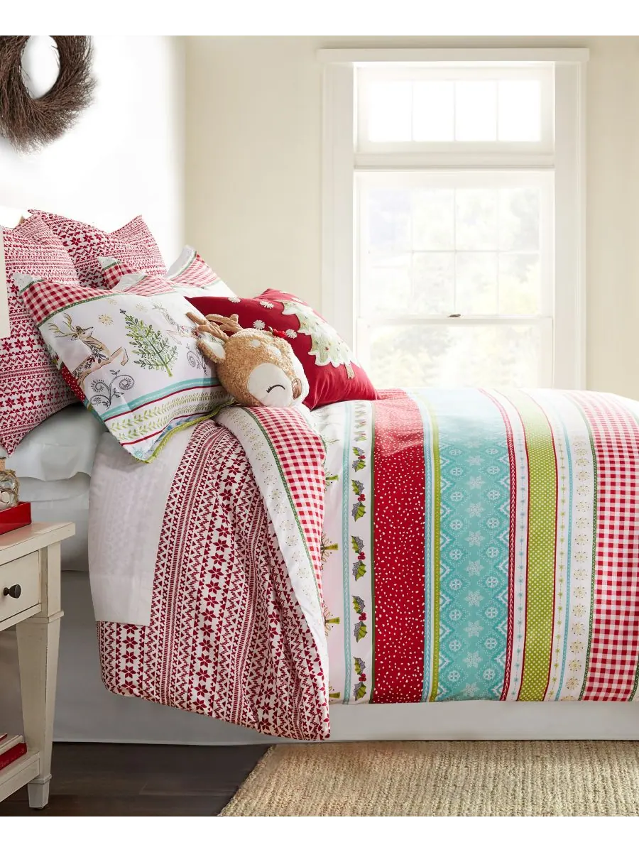 Комплект постельного белья Home Merry and Bright Комета и Купидон, двусторонний, 3 предмета, размер — изображение 6 из 7