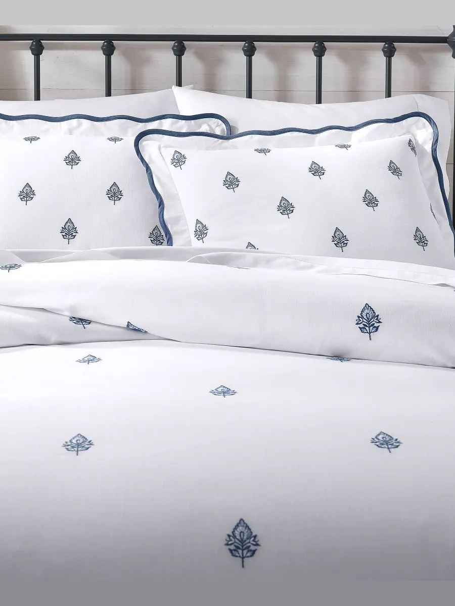 Комплект постельного белья Irving Embroidery из 3 предметов, размер King Charter Club — изображение 3 из 10, белый