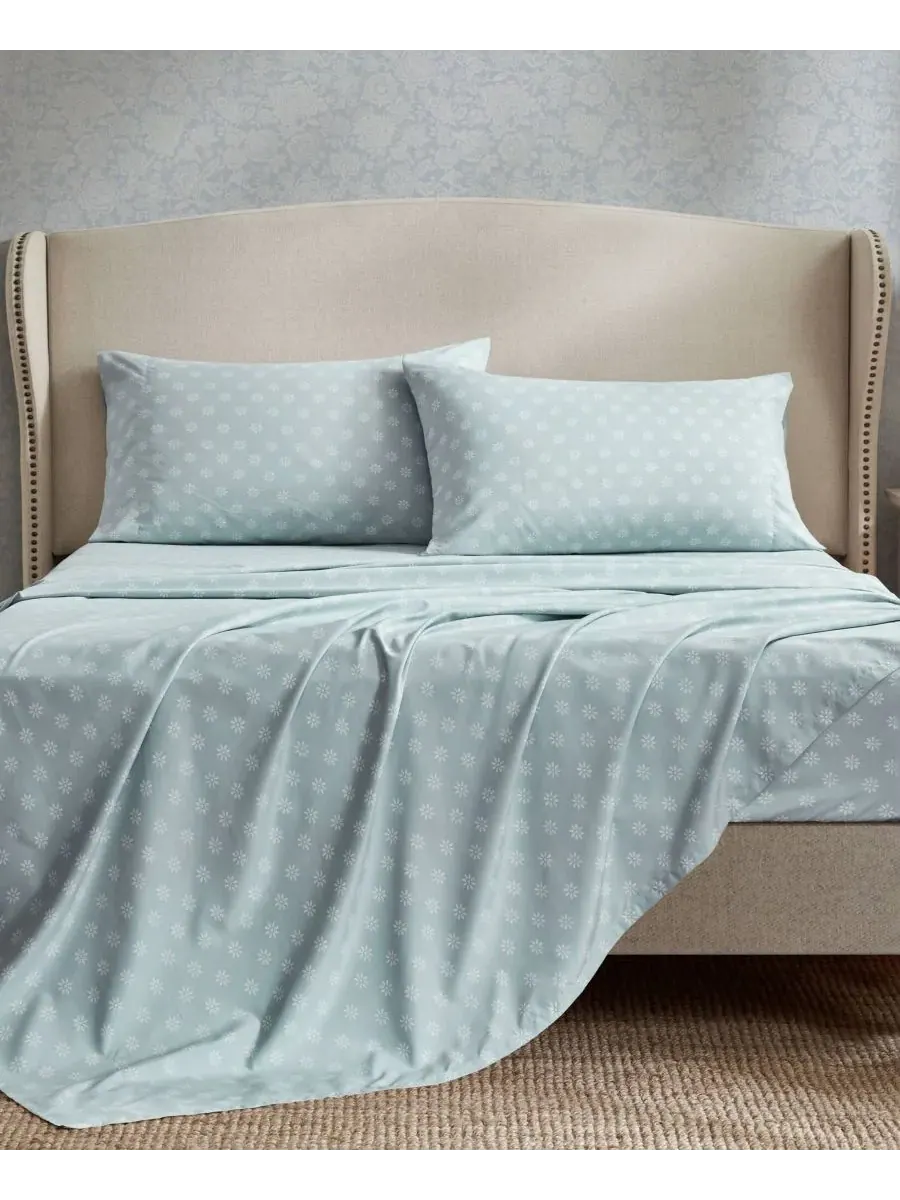 Комплект постельного белья Heather Vintage Floral из 7 предметов, размер Queen Madison Park — изображение 10 из 10, синий