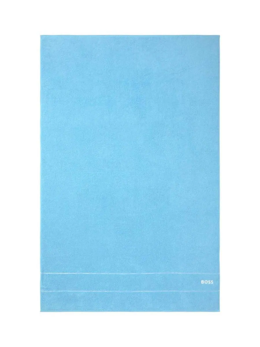 Однотонное хлопковое банное полотенце, 99 см x 149 см Boss Home — изображение 1 из 3, синий