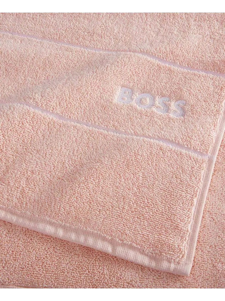 Однотонное хлопковое банное полотенце, 99 см x 149 см Boss Home — изображение 2 из 3, розовый