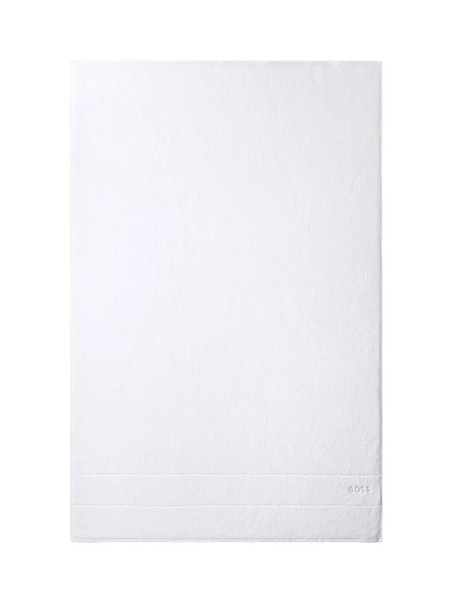 Однотонное хлопковое банное полотенце, 99 см x 149 см Boss Home, White, Bath Sheet