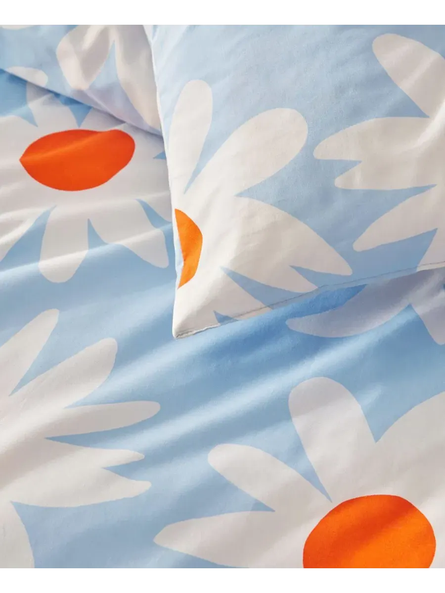 Комплект постельного белья Marimekko Rakastaa Ei Rakasta — изображение 4 из 7, светлый синий
