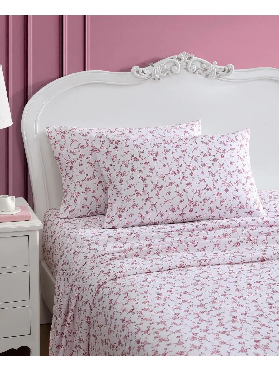 Комплект постельного белья из микрофибры с принтом, 4 предмета, размер Queen Betsey Johnson — изображение 2 из 7, мульти