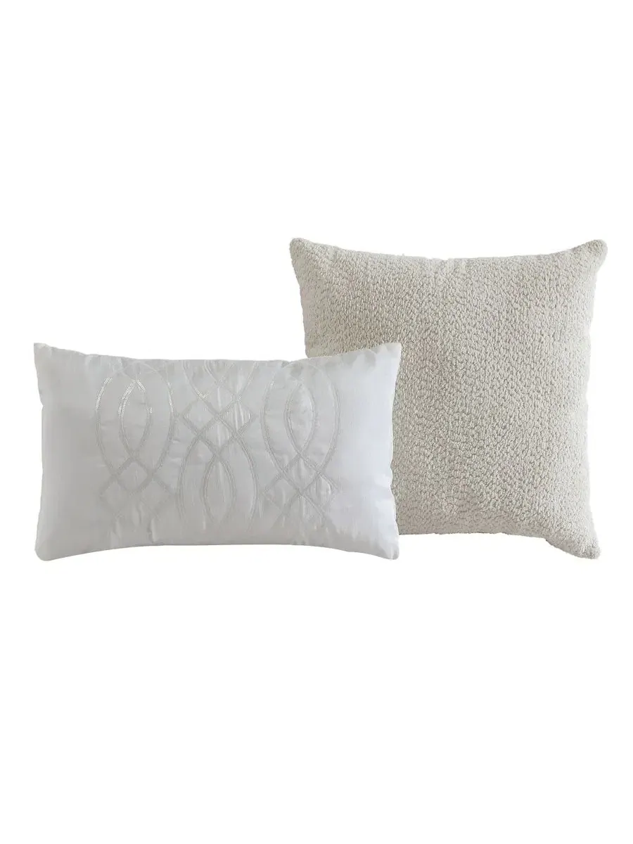 Комплект постельного белья Trellia Trellis Jacquard VCNY Home — изображение 6 из 7, зефирный
