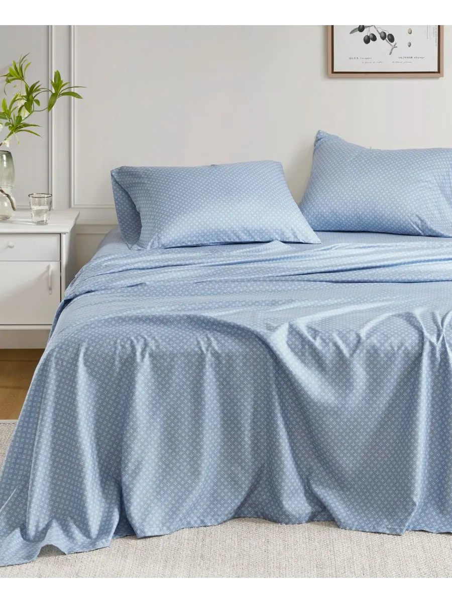 Комплект постельного белья Luna Floral, 7 предметов, размер California King Madison Park Essentials — изображение 5 из 10