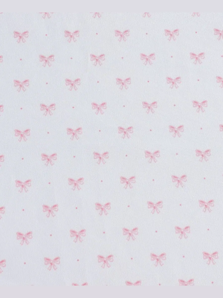 Комплект постельного белья из микрофибры Lovely Bows, 3 предмета, размер Twin XL Laura Ashley — изображение 6 из 8, розовый