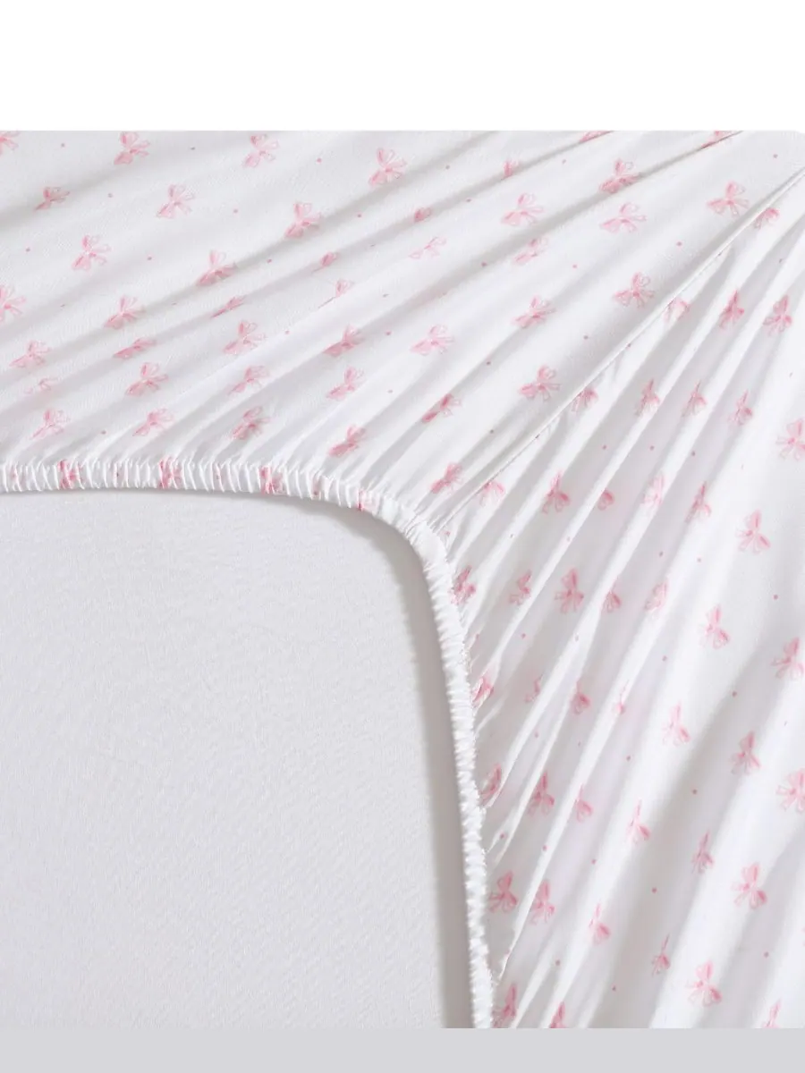 Комплект постельного белья из микрофибры Lovely Bows, 3 предмета, размер Twin XL Laura Ashley — изображение 7 из 8, розовый