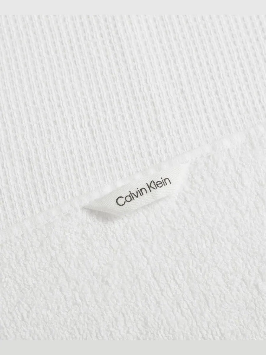 Calvin Klein Eternity набор банных полотенец из хлопка с вафельной текстурой, 6 предметов — изображение 5 из 6, белый