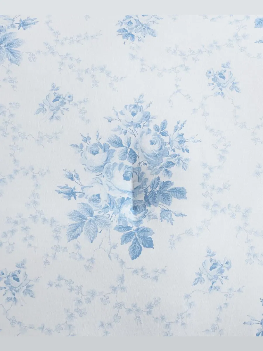 Комплект постельного белья Sophia Cotton из 3 предметов, размер King Laura Ashley — изображение 4 из 6, светлый синий