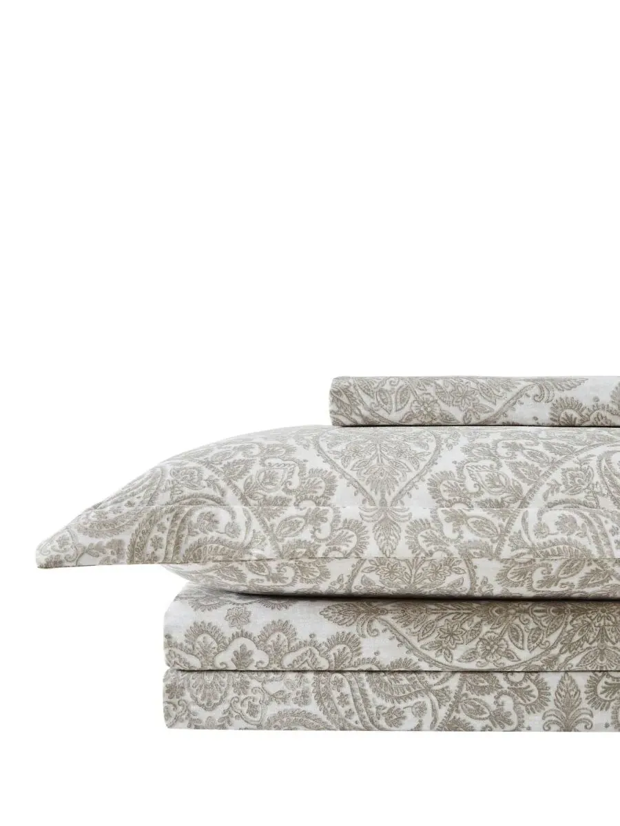 Комплект постельного белья Ashanti из микрофибры, 2 предмета, размер Twin Southshore Fine Linens — изображение 2 из 4, кость