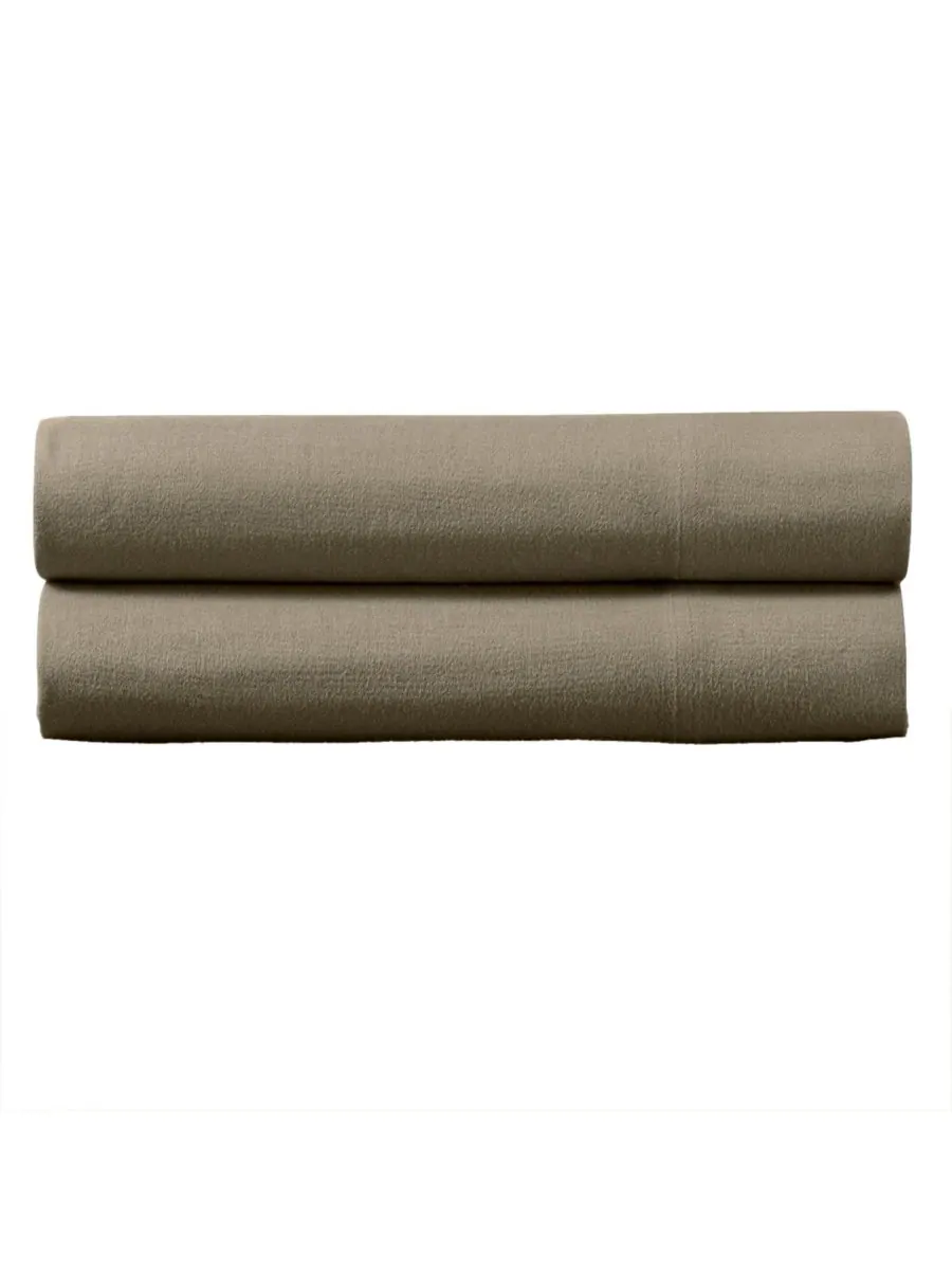 Комплект из 4 простыней из плотной фланели, размер full. Egyptian Linens — изображение 2 из 5, тауп