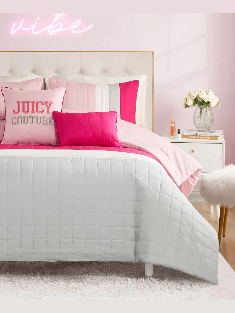 Комплект постельного белья Block Stripe из 4 предметов, размер Twin/Twin XL Juicy Couture