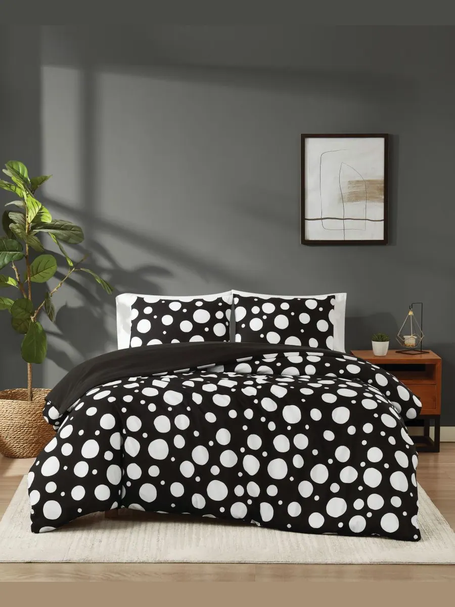 Комплект постельного белья sophia dot, 2 предмета, размер twin/twin xl Truly Soft — изображение 1 из 5, черный/белый