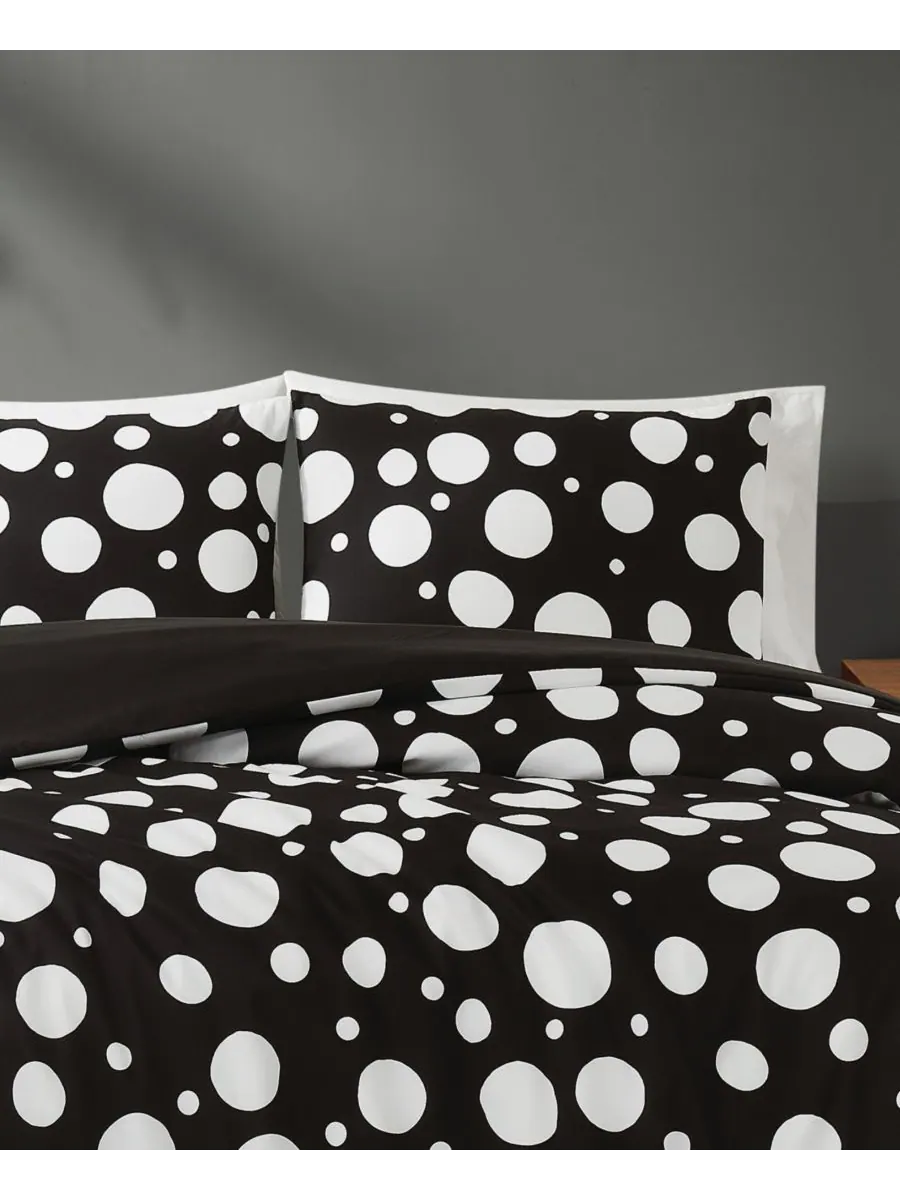 Комплект постельного белья sophia dot, 2 предмета, размер twin/twin xl Truly Soft — изображение 2 из 5, черный/белый