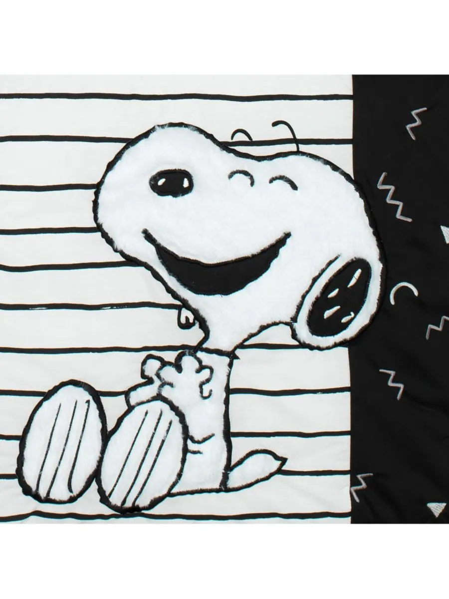 Классический комплект постельного белья для детской кроватки Snoopy из 3 предметов: — изображение 5 из 10, белый