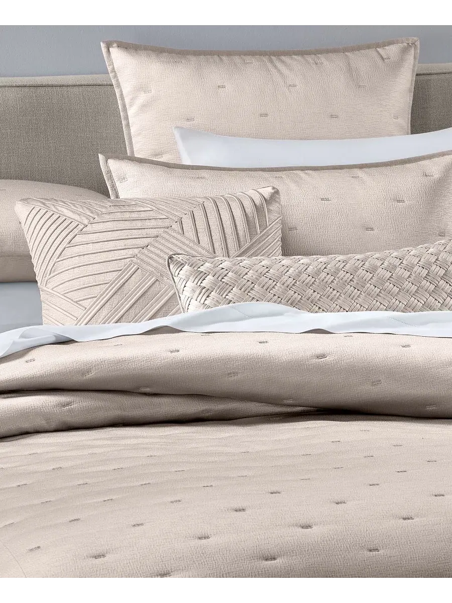 Европейская наволочка Glint с квилтингом Hotel Collection — изображение 3 из 4, пудровый розовый