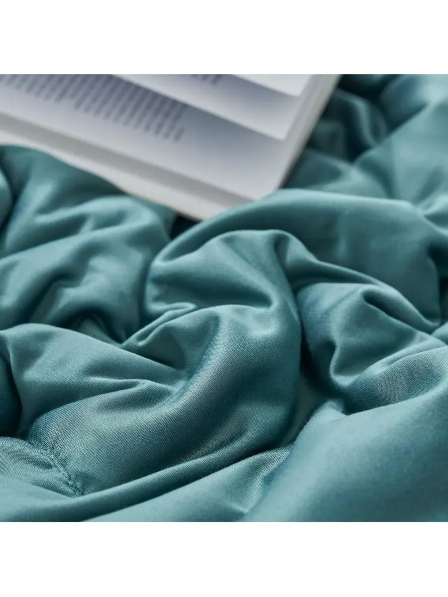 Комплект постельного белья Sovery Soft - увеличенного размера, предназначенный для людей в — изображение 4 из 4, шалфеевый