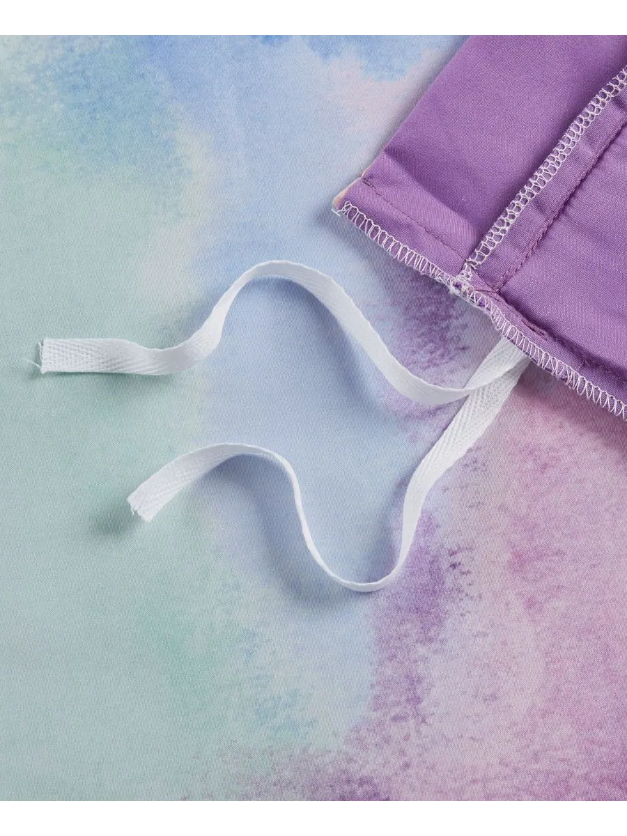 Комплект постельного белья cassiopeia watercolor tie dye, 4 предмета, размер full/queen — изображение 9 из 9, фиолетовый