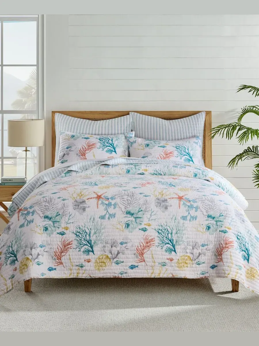 Комплект постельного белья Home Whimsical Sea, двусторонний, 3 предмета, размер Full/Queen Levtex — изображение 1 из 9