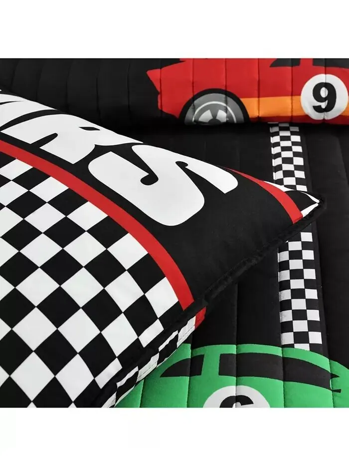 Коллекция постельного белья Lush Decor Race Cars Lush Décor — изображение 5 из 11, черный мульти