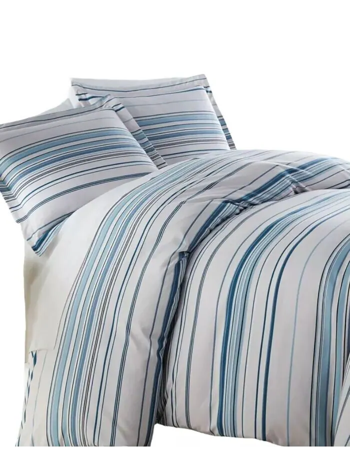 Комплект из трех предметов: одеяло и накидка в полоску, Full/Queen Southshore Fine Linens — изображение 3 из 5, тауп