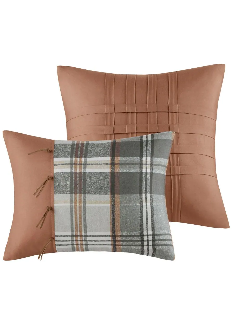 Комплект постельного белья Blake Plaid из 4 предметов, размер Twin/Twin XL Intelligent Design — изображение 3 из 10