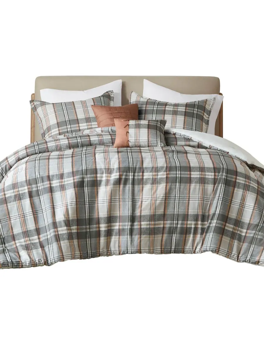 Комплект постельного белья Blake Plaid из 4 предметов, размер Twin/Twin XL Intelligent Design — изображение 7 из 10