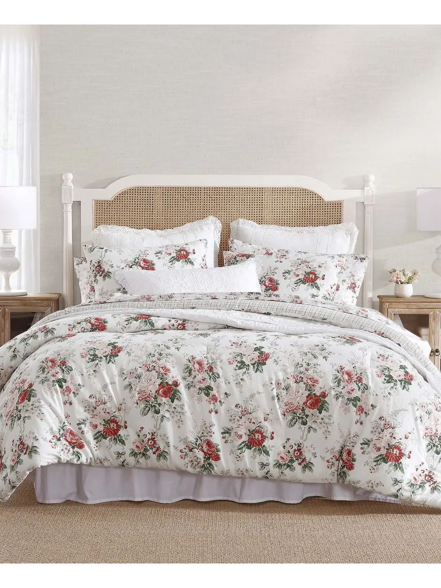 Комплект постельного белья Ashfield из фланелевой ткани, 3 предмета, размер King Laura Ashley — изображение 1 из 9