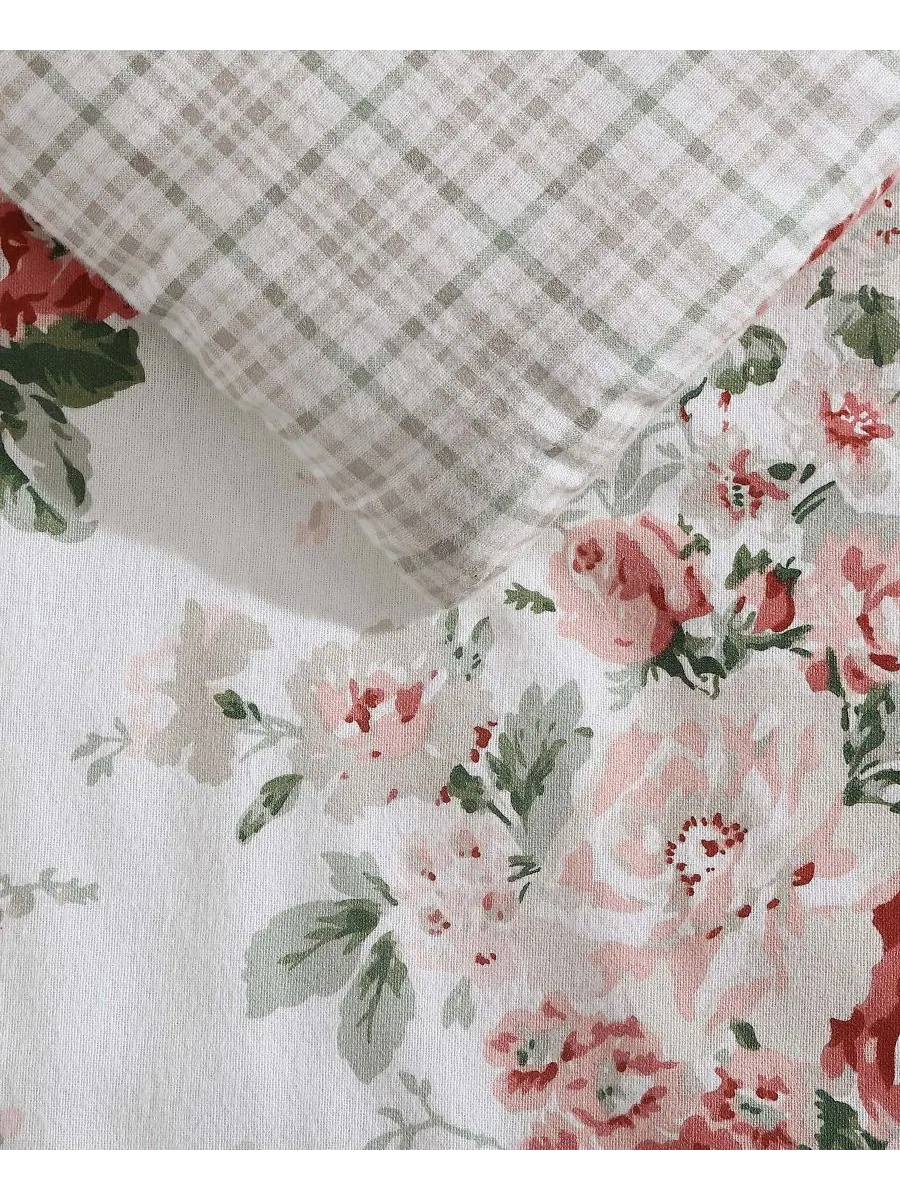 Комплект постельного белья Ashfield из фланелевой ткани, 3 предмета, размер King Laura Ashley — изображение 5 из 9