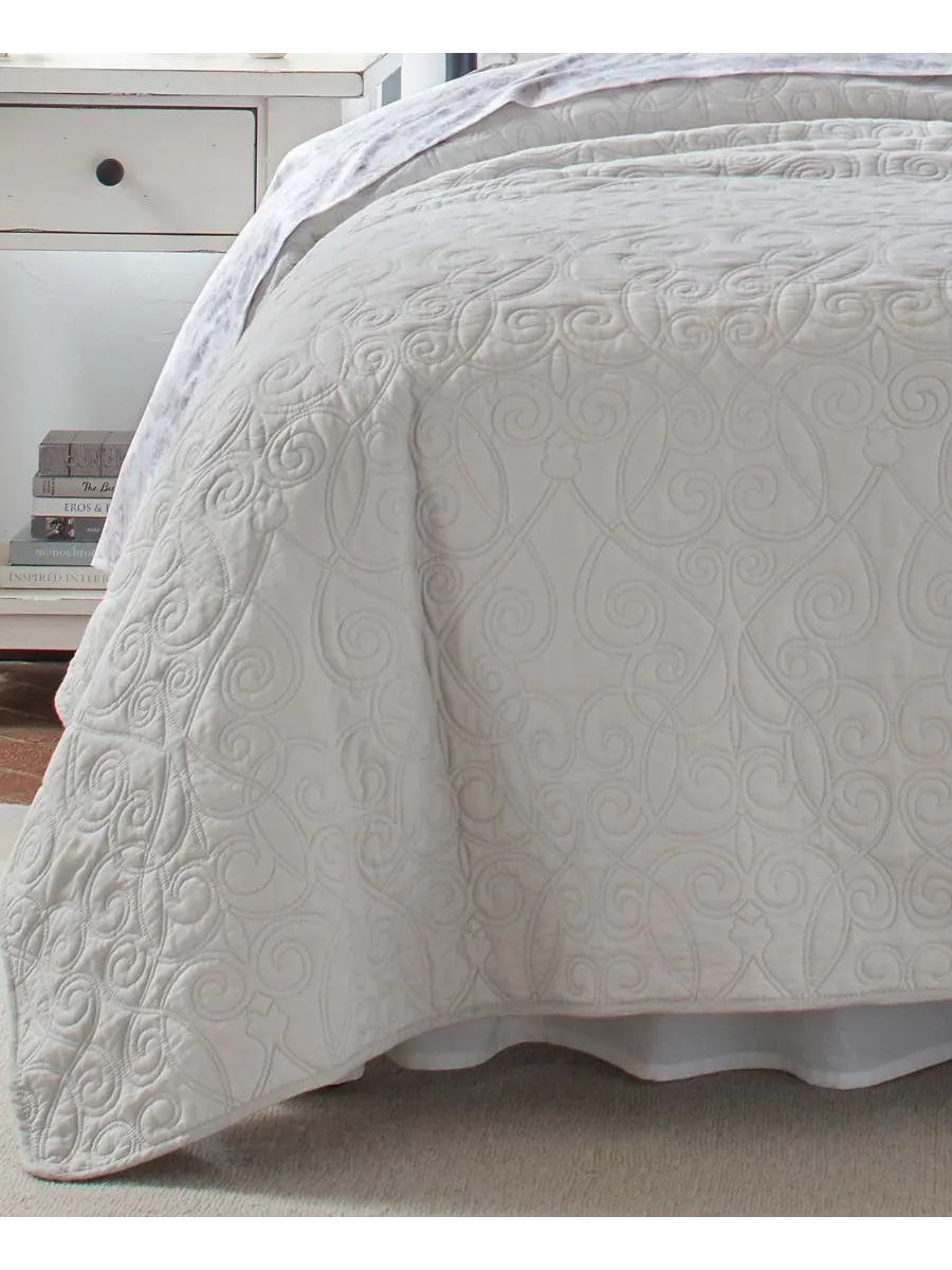 Комплект из двух двусторонних хлопковых стеганых одеял felicity, размер twin. Laura Ashley — изображение 8 из 8, серый