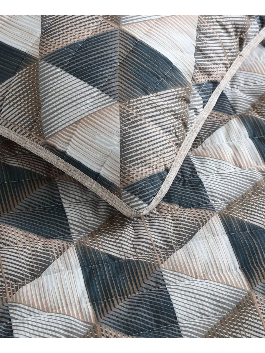 Двусторонний комплект постельного белья Gridwork из 3 предметов, размер Full/Queen Kenneth Cole New — изображение 6 из 9