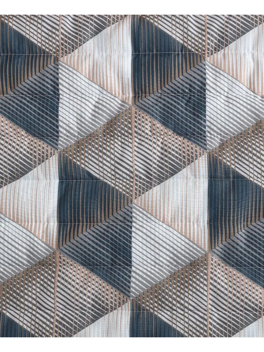 Двусторонний комплект постельного белья Gridwork из 3 предметов, размер Full/Queen Kenneth Cole New — изображение 7 из 9