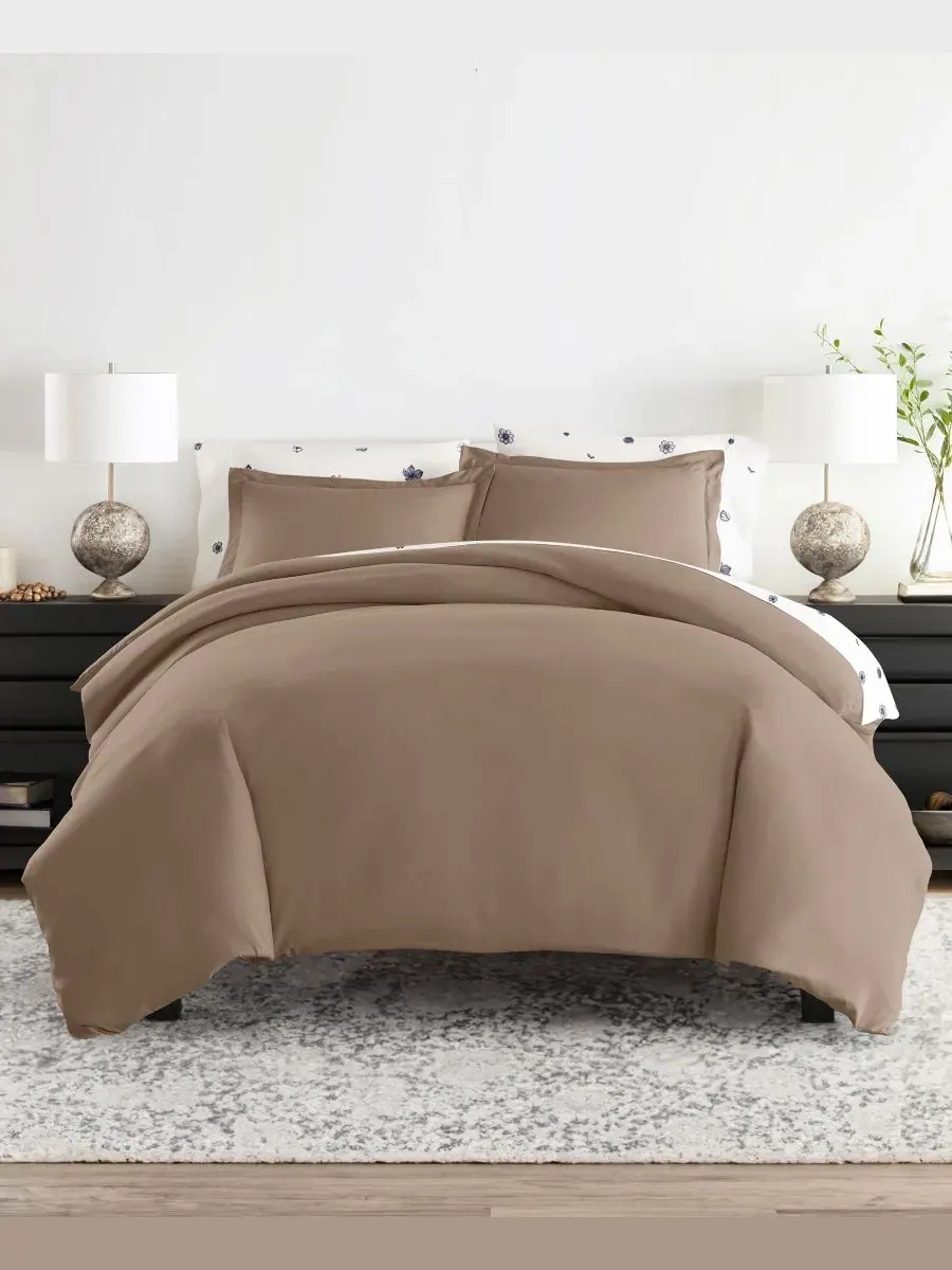 Комплект постельного белья 8 предметов с комфортером и пододеяльником Queen ienjoy Home