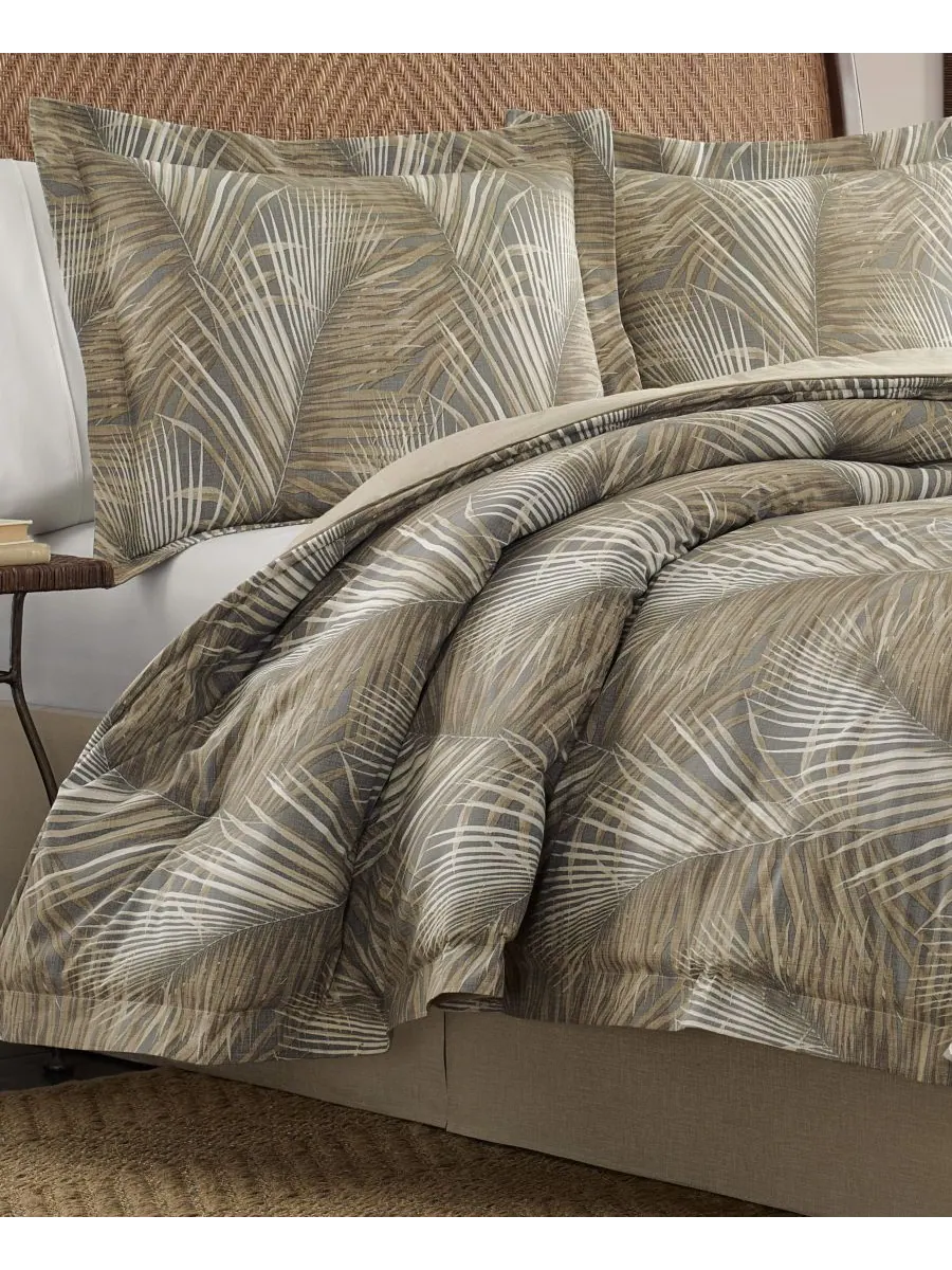 Двусторонний комплект постельного белья Raffia Palms, размер King Tommy Bahama Home — изображение 2 из 6, коричневый