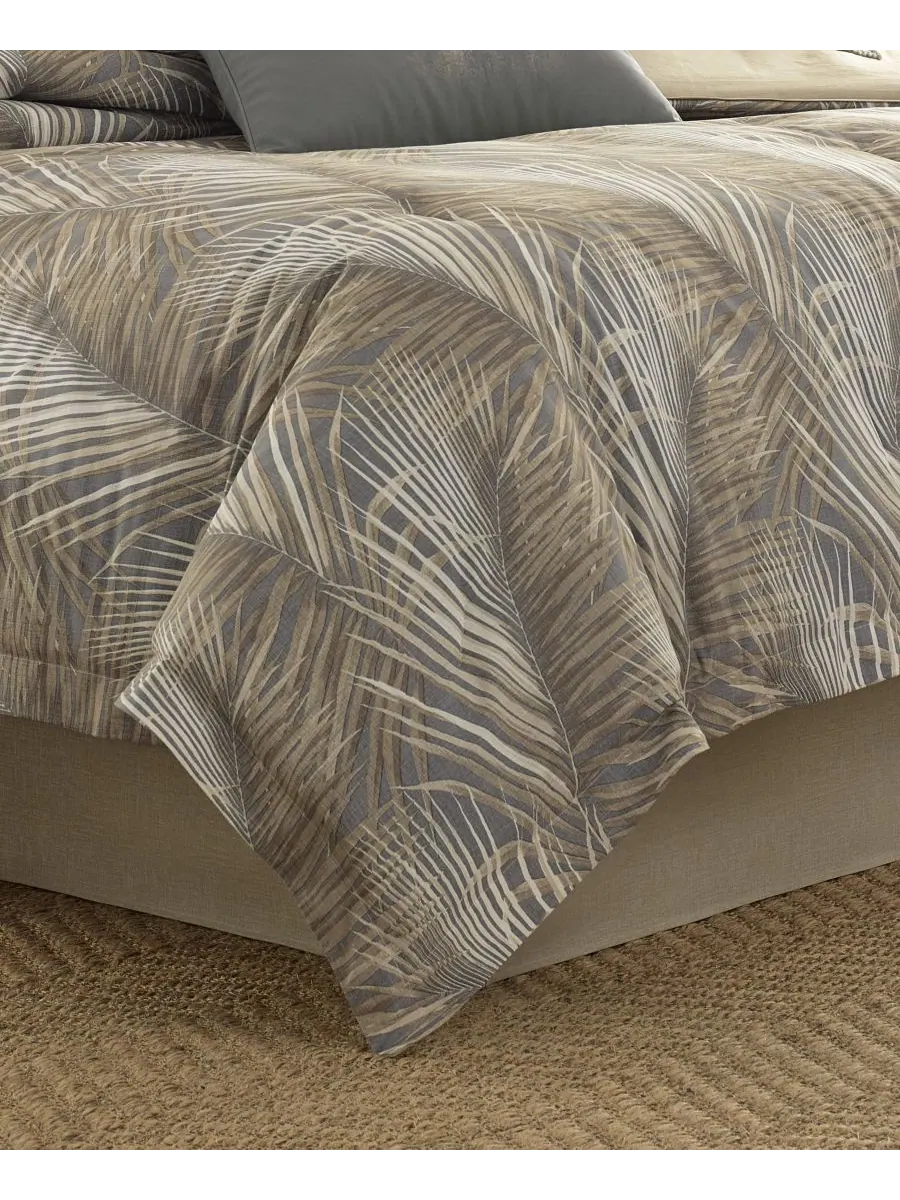 Двусторонний комплект постельного белья Raffia Palms, размер King Tommy Bahama Home — изображение 4 из 6, коричневый